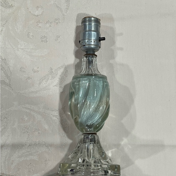 Antique Glass Table Lamp - Picture 7 of 12